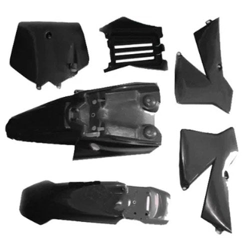 Black Plastic Kit KTM SX50 2006-2010, NO Tank & Seat