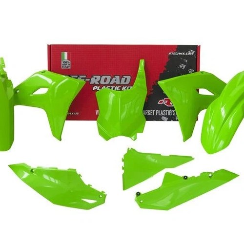 R-TECH Neon Green Plastic KIT/5 Kawasaki KX250/X 2025, KX450 2024-2025