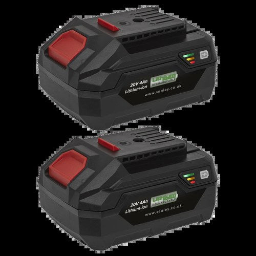 20V 4Ah Battery Pack Lithium SV20, 2 Batteries