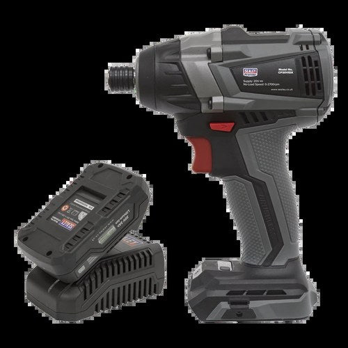20V Brushless 1/4" Hex Impact Driver Kit, Lithium Battery