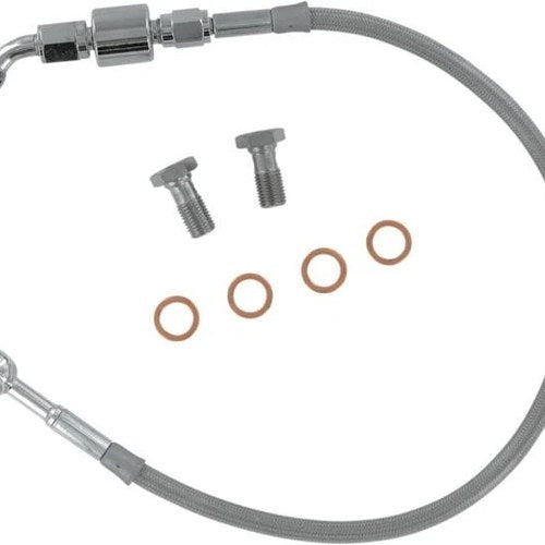 Goodridge Brake Line Kit Rear w/Chrome Ends #HD9219-A Harley Davidson Dyna