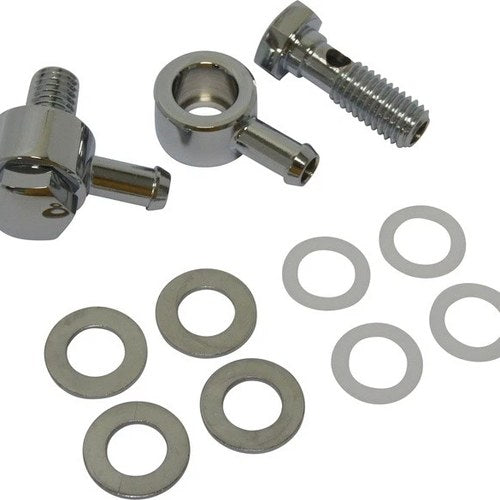 HardDrive Breather Bolts with Fitting #38-133 Harley Davidson