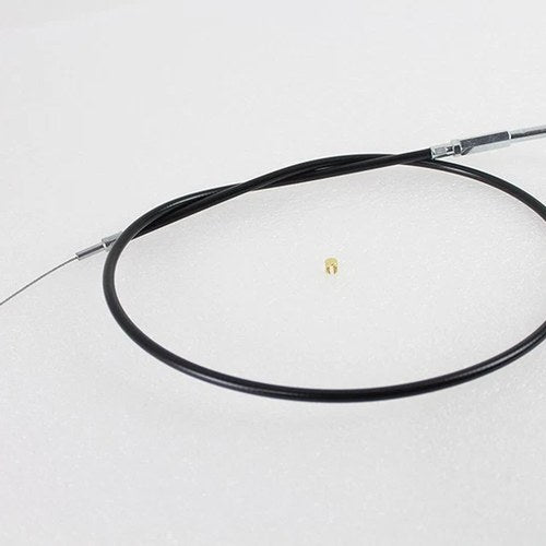 Black Throttle Cable with 38 inch Casing and 90° Elbow Fitti for Harley-Davidson