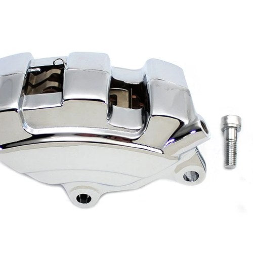 Chrome Rear 4 Piston Caliper for Harley-Davidson