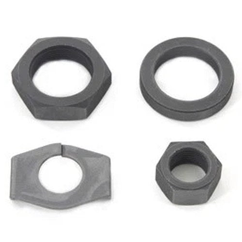 Parkerized Rear Axle Nut and Lock Kit for Harley-Davidson
