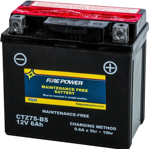 Wps Fire Power CTZ7S-BS Maintenance Free Battery
