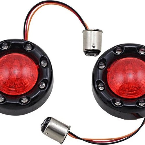 Custom Dynamics ProBeam Bullet Ringz Rear Turn Signals Black Amber/Red