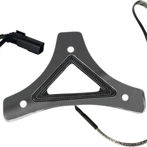Custom Dynamics Run/Brake LED Backrest Light Chrome #CD-BR-SS6-C Harley Davidson