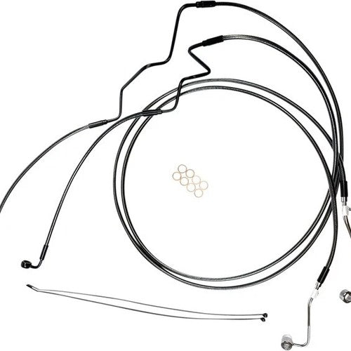 Magnum Designer Black Pearl DOT Extended +4" ABS Lower Brake Line Kit #AS470164