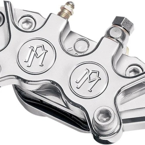 Performance Machine Rep. 125x4R 4-Piston Classic Brake Caliper Only Chrome