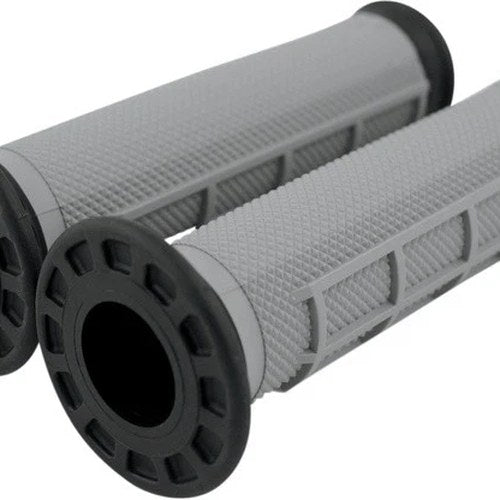 Renthal ATV Dual Compound 1/2 Waffle Grips Gray/Black