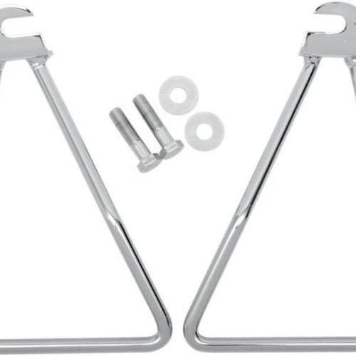 DS Chrome Saddlebag Support Brackets Harley Davidson Electra Glide/Duo Glide