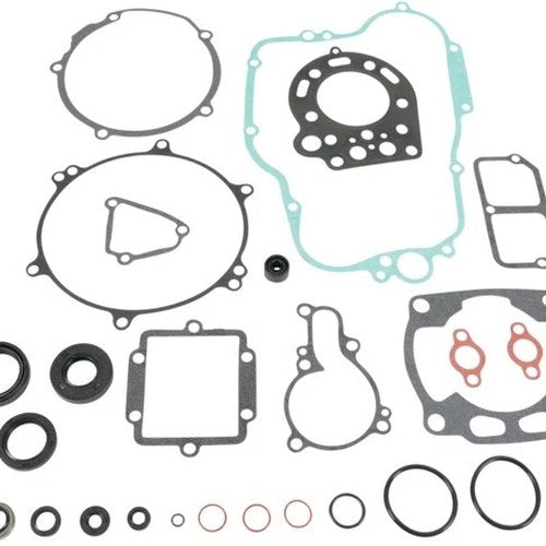 Moose Complete Gasket Set with Oil Seals Fits Kawasaki KX125 1991