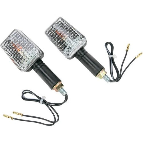 K&S Long Stem Mini-Stalk Marker Light Set Single Filament Black Clear