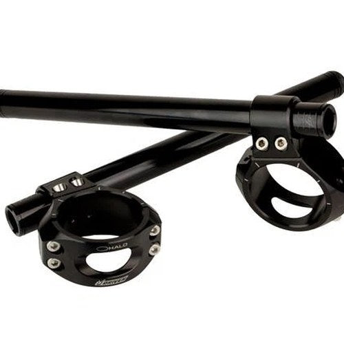 Driven Halo Clip-On Handlebars 51mm Black for Kawasaki/Aprilia