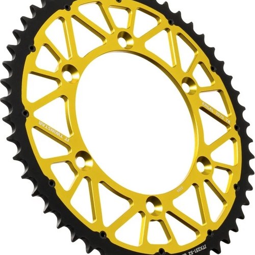 JT TwinStar Hybrid Rear Sprocket 520 52T Gold #JTX251.52GLD for Yamaha