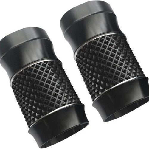 Eddie Trotta Fork Slider Cover Stock Cross-Cut Black #TC-962B Harley Davidson