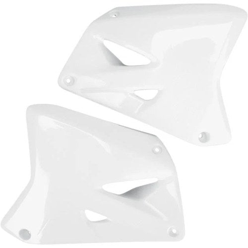 UFO Radiator Shrouds White SU03987041 for Suzuki RM125/RM250 2001-2008