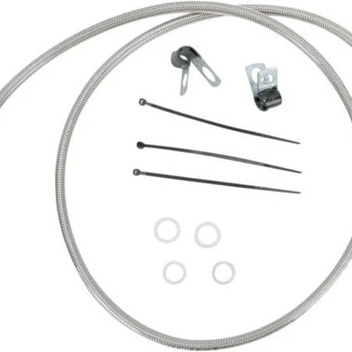 DS Braided Brake Line Kit Front +6" Harley Davidson Dyna Low Rider FXDL/FXDLI