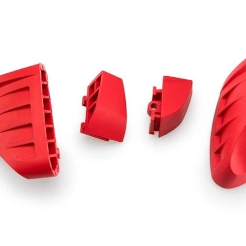 Puig Replacement Rubber Inserts for Puig Pro 2.0 Frame Sliders Red