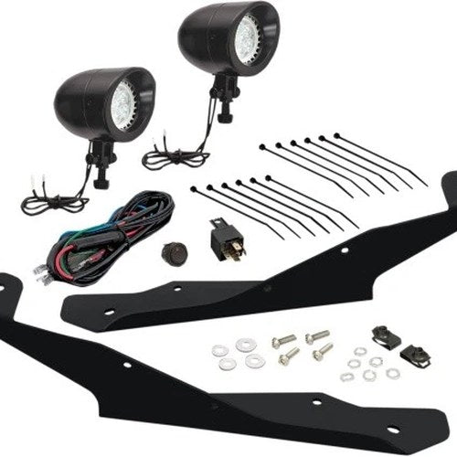 Show Chrome Mini LED Driving Light Black Clear Lens #41-401BK Can-Am