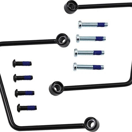 Drag Specialties Saddlebag Support Brackets Gloss Black Harley Davidson Softail