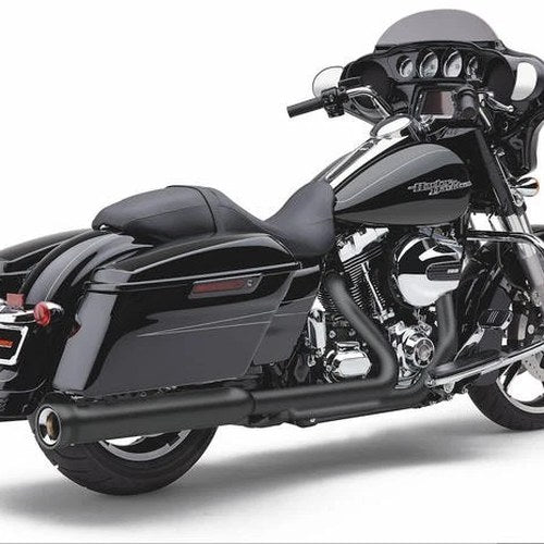 Cobra Neighbor Hater Slip-On Mufflers Black #6107RB Harley Davidson