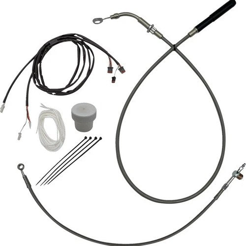 Fat Baggers EZ Install Cable/Line Kit for 16" Ape Bars Stainless #119016