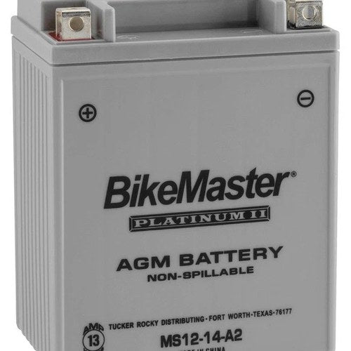 BikeMaster Agm Platinum II Battery #MS12-14-A2 fits Honda/Aprilia
