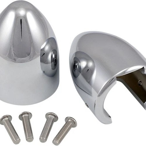 Baron Axle Nut Covers Chrome #BA-7800U for Yamaha/Kawasaki/Suzuki/Honda