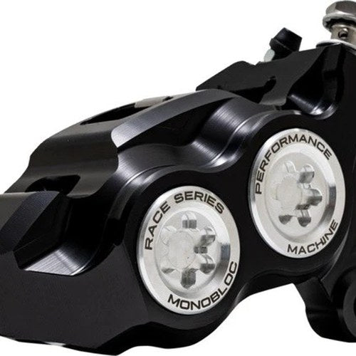 Performance Machine Monobloc Race Brake Caliper Right Black/Clear #0053-2958-MC
