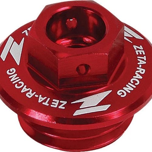 Zeta Oil Filler Plug Red #ZE89-2110 for Yamaha/Honda/Suzuki