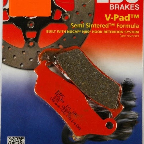Ebc V Semi Sintered Brake V-Pads Rear Left #FA214/2V Triumph