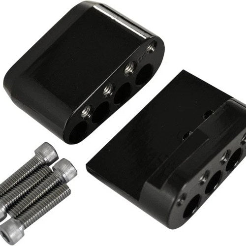 LA Choppers Passenger Floorboard Short Comfort Kit Black #LA-7090-10