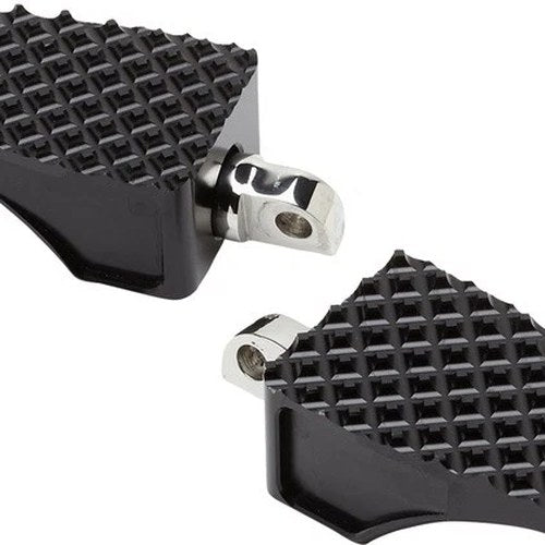 LA Choppers County Line Driver Footpegs Black Harley Davidson Softail