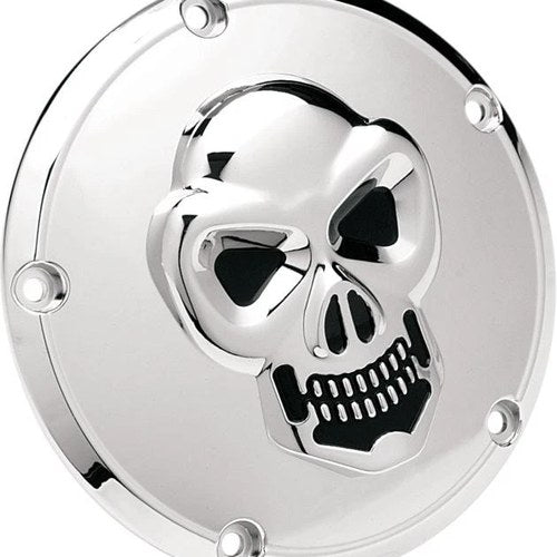 DS 3D Skull Derby Cover Chrome Harley Davidson 143899