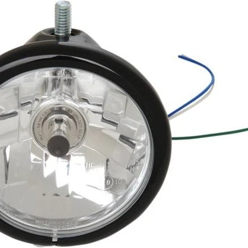 DS 5.75" Headlight Assembly with Top Mount Black Harley Davidson #145470