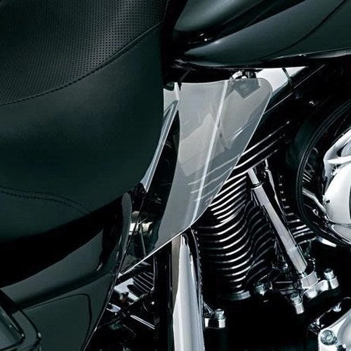 Kuryakyn AirMaster Reflective Saddle Shields Smoke #1196 Harley Davidson