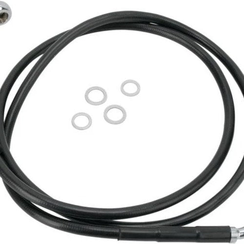 DS Vinyl Brake Line Kit Non-ABS Front +4" Harley Fxdwg Dyna Wide Glide 10-16