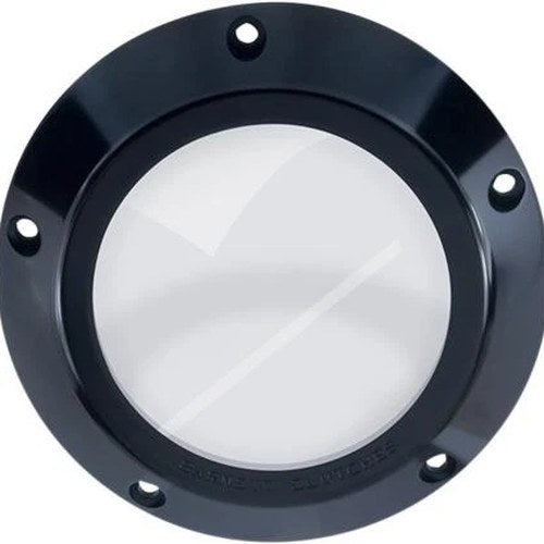 Barnett Clear Derby Cover Black #343-30-44013 Harley Davidson