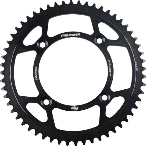 Fire Power 420 Steel Rear Sprocket 56T Black for Honda Crf 150/CR 80/CR 85