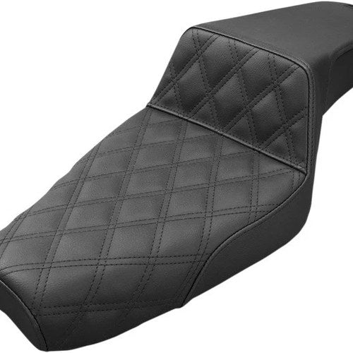 Saddlemen Step-Up LS Seat F. Lattice Stitch Black #283825 Harley Davidson