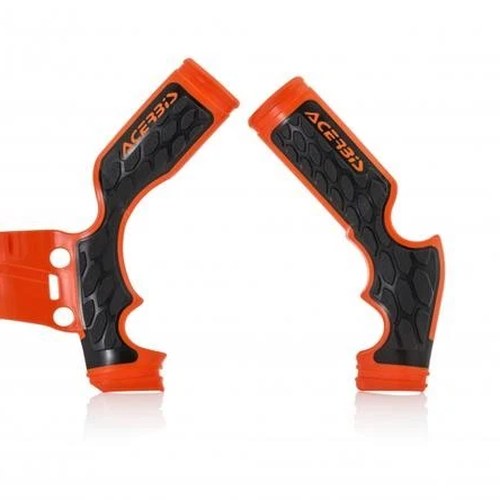 Acerbis X-Grip Frame Guards Orange/Black KTM 65 SX 2014-2018