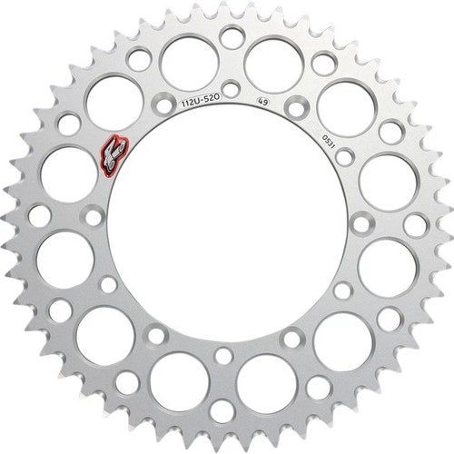 Renthal Sprocket Rear 49T 520 Ultralight Aluminum Silver #112U-520-49GESI