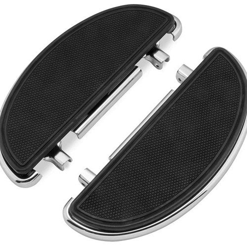 Biker's Choice Half-Moon Floorboards Chrome #55371 Harley Davidson