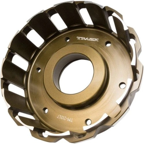 Trask Billet Aluminum Clutch Basket Gold #TM-2017 Harley Davidson