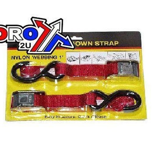 Tie Down 1 inch x 6ft 500KGS Red