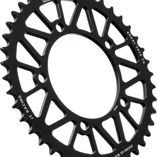 JT Racelite Aluminum Rear Sprocket 520 42T Black #JTA703.42BLK Aprilia Mille