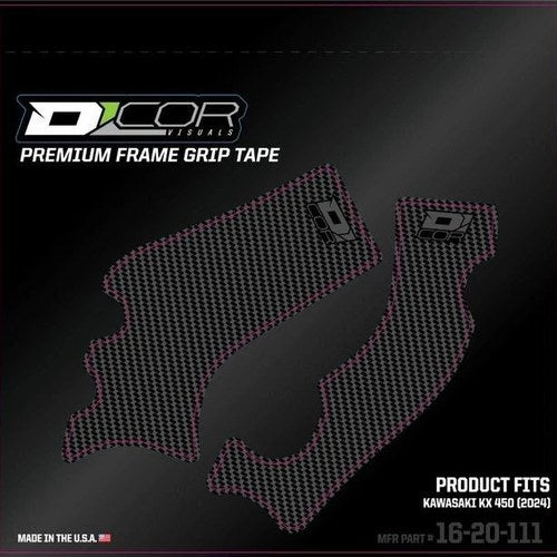 Dcor Frame Grip Tape Grey #16-20-111 for Kawasaki KX450 4-Stroke 2024