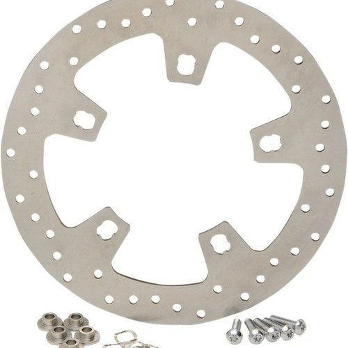 Drag Specialties 11.8" Stainless Steel Drilled Front Brake Rotor Harley Davidson